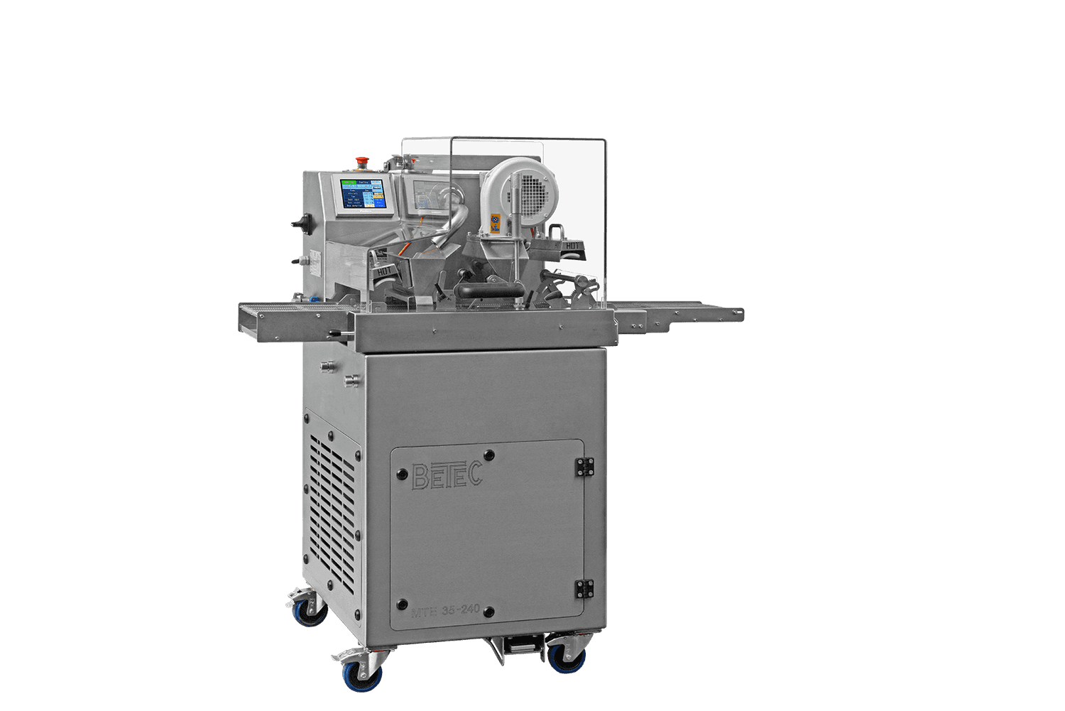 Tempering, moulding and enrobing machine