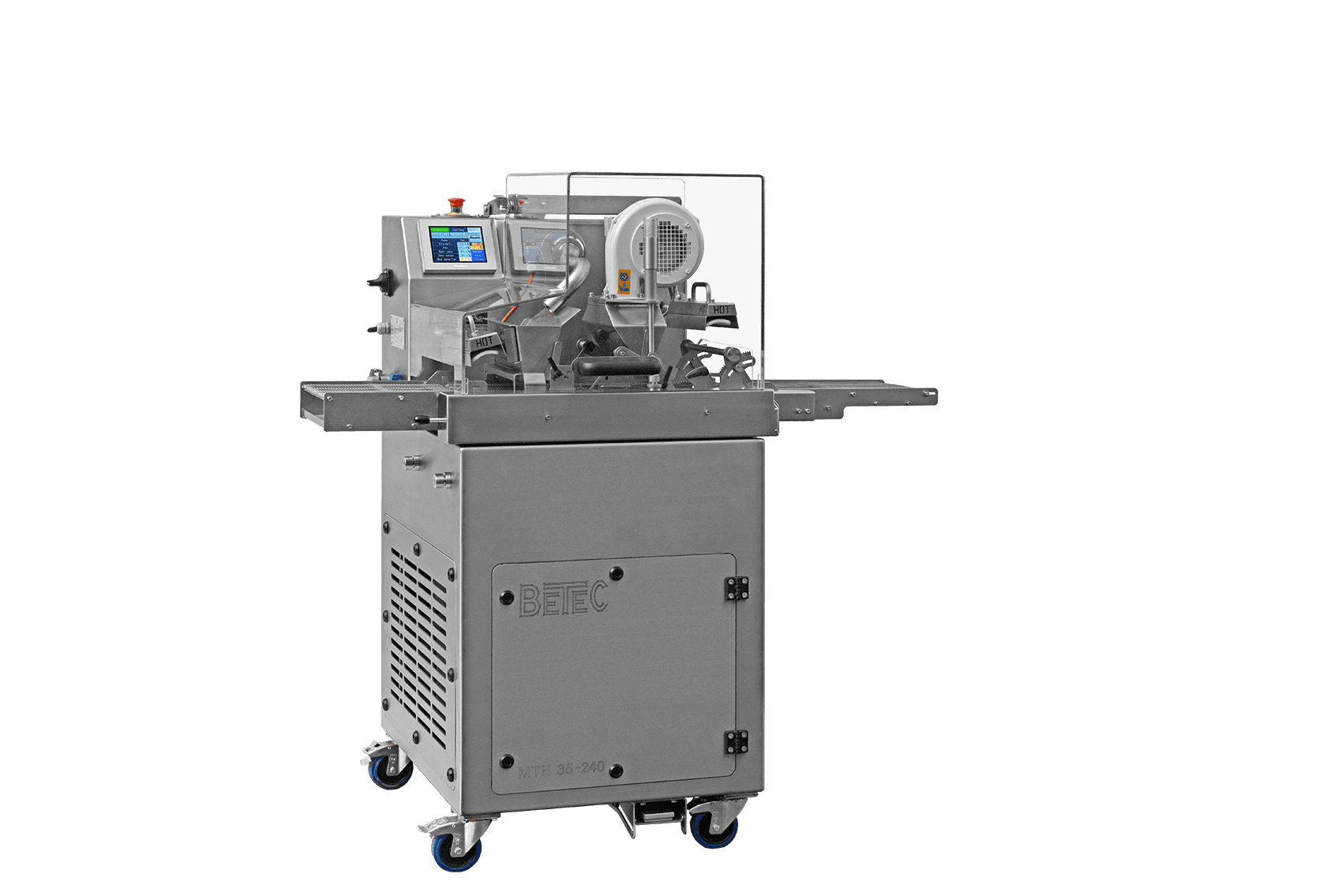 Tempering, moulding and enrobing machine