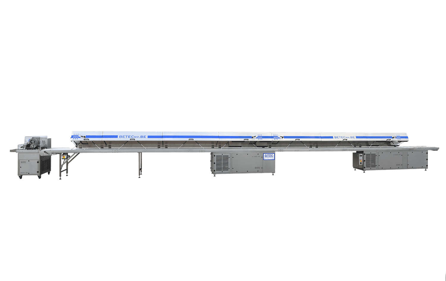 Tempering, moulding and enrobing machine
