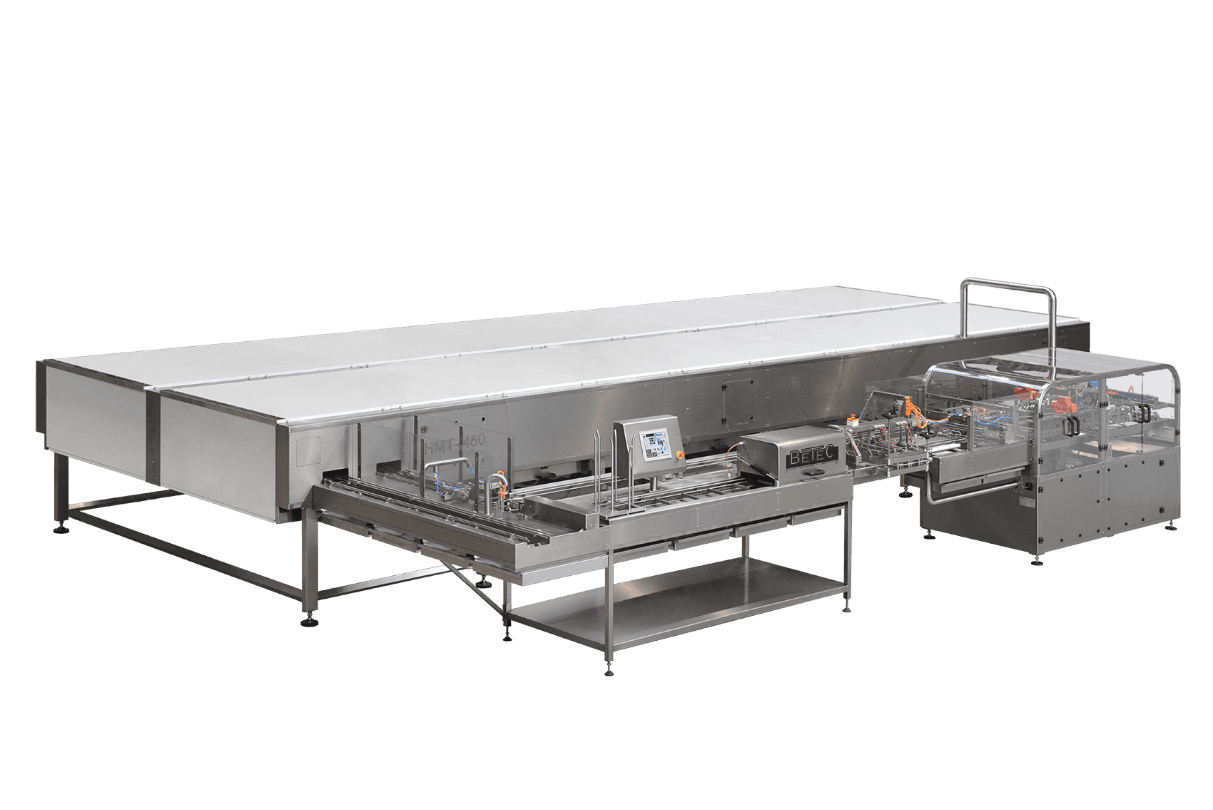 Moulding line for hollow moulds