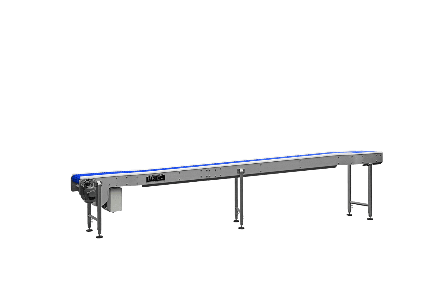 Modulaire S-bocht opvoer transportband