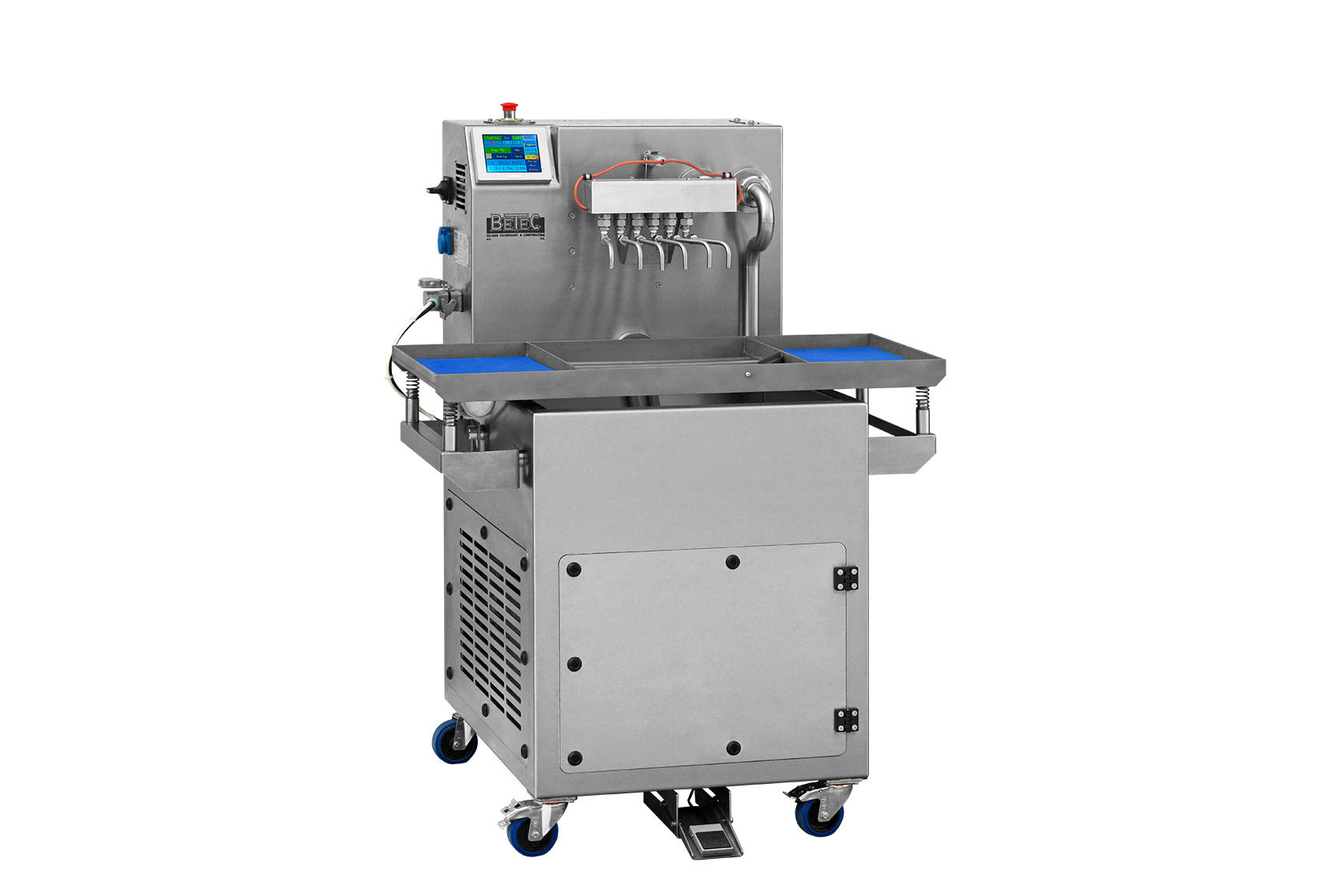 Compact tempering and dosing line