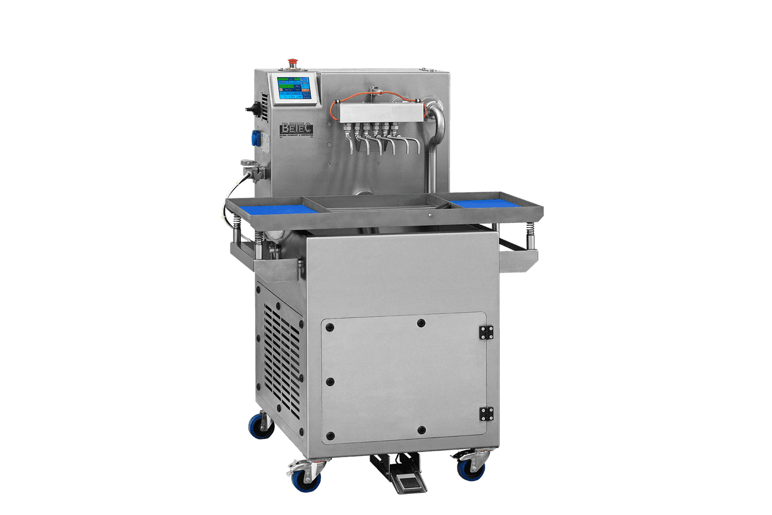 Mini-tempering and dosing machine