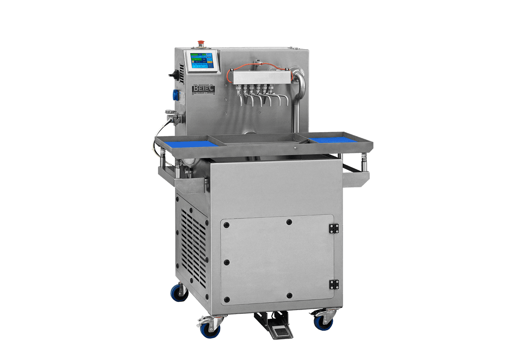 Mini-tempering and dosing machine