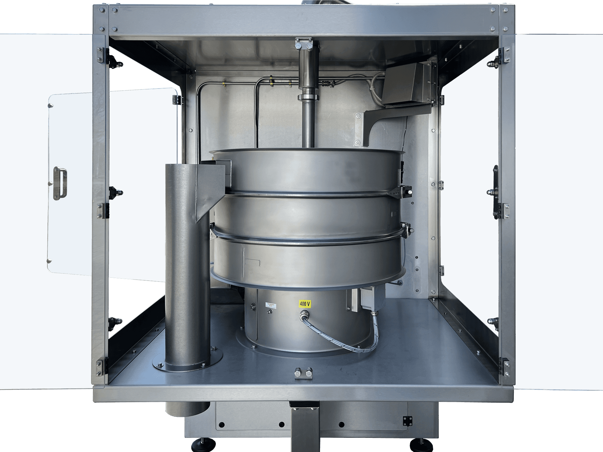 Dubbelvoudige smeltketel met geïntegreerde zeefinstallatie voor efficiënt rework