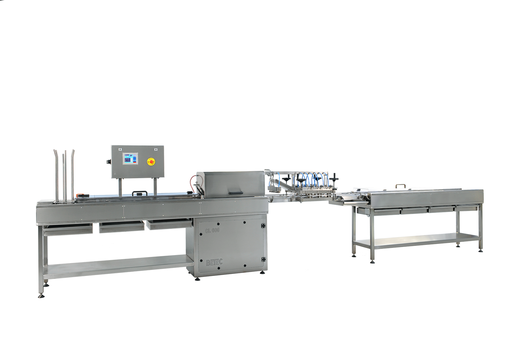 Moulding line for solid products with or without ingredients