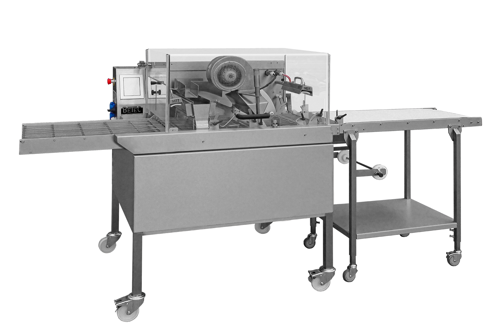 2-in-1-machine for moulding and enrobing
